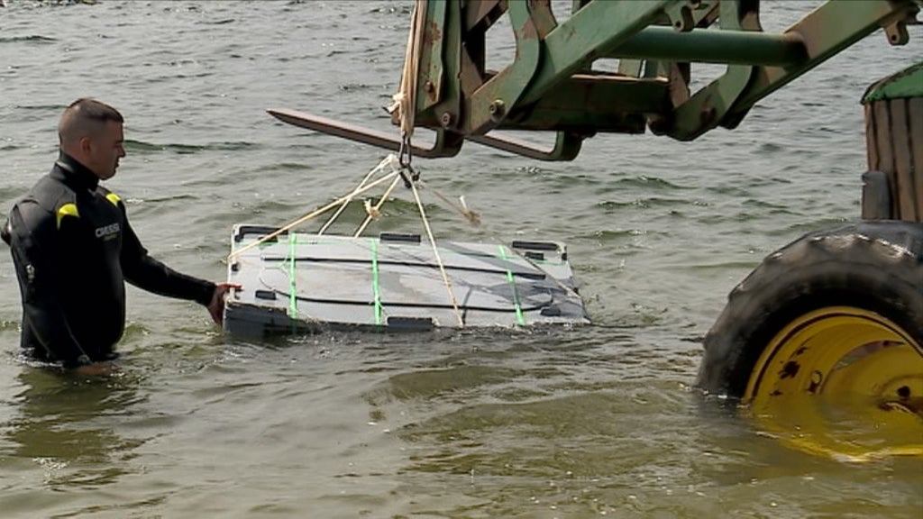 Vinho conservado na água do Alqueva