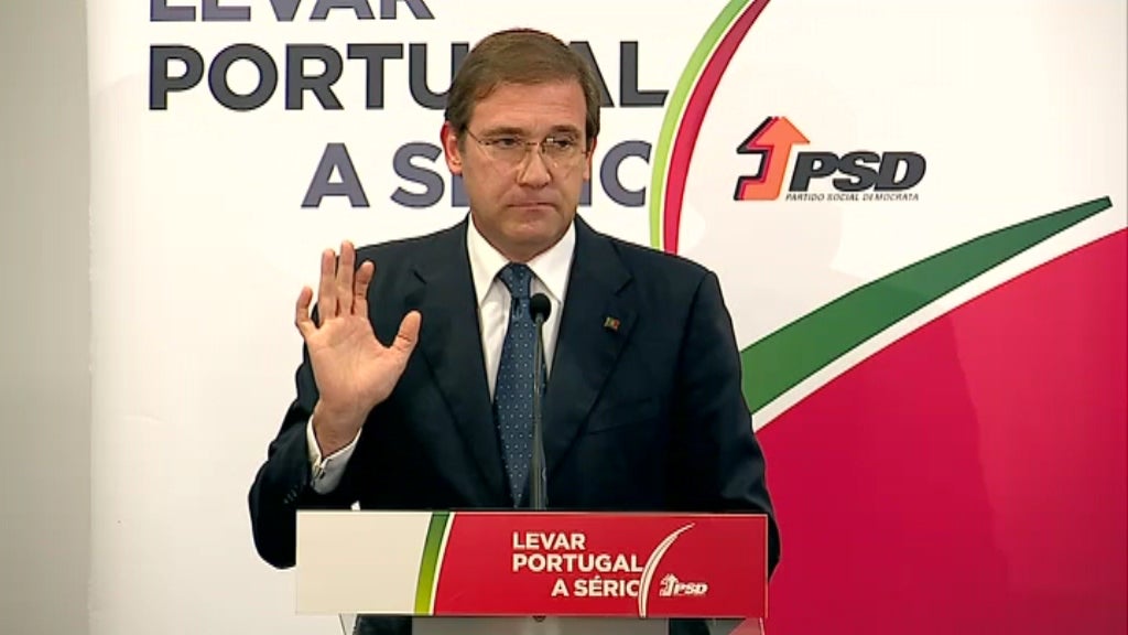 Declarações de Pedro Passos Coelho