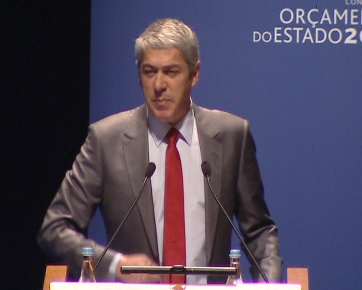 José Sócrates na conferência “Orçamento de Estado 2010”