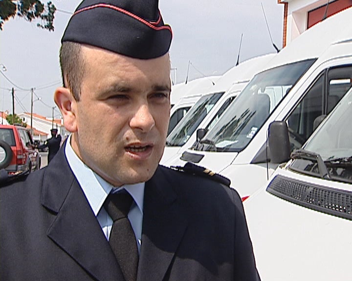 Bombeiro abençoado pelo Papa