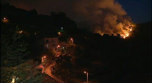 Incêndio florestal em Castelo de Paiva