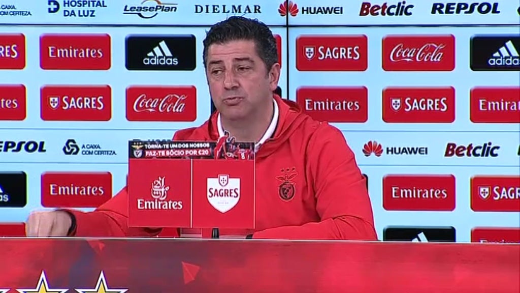 Conferência de imprensa de Rui Vitória