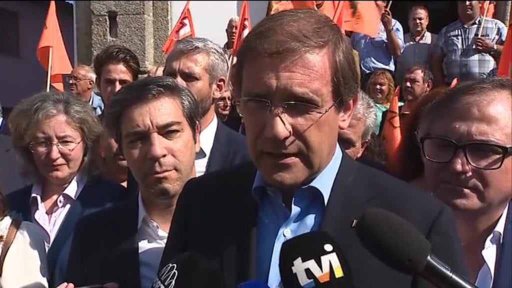 Autárquicas 2017: Passos Coelho em Arcos de Valdevez