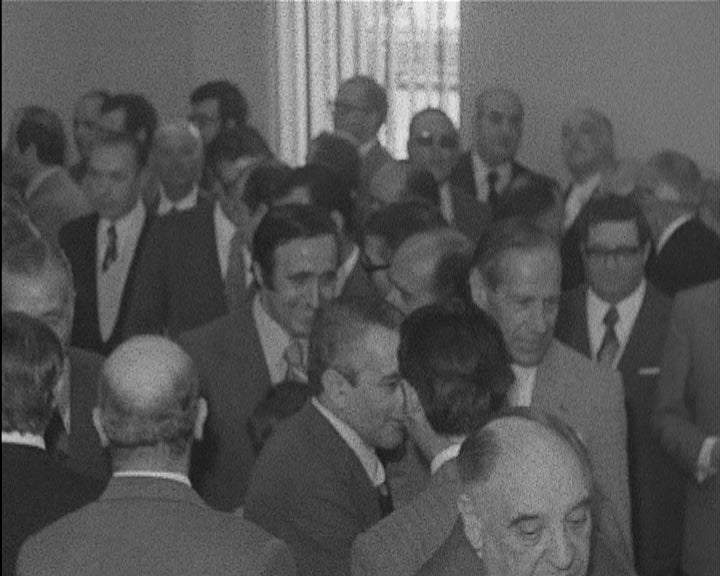 Inauguração de agência do banco Pinto e Sotto Mayor