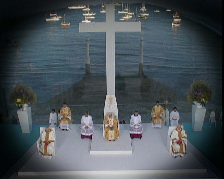 Momentos da visita papal