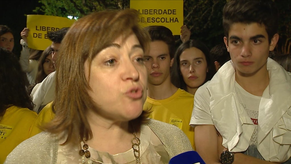 Escola privada em protesto em Santo Tirso