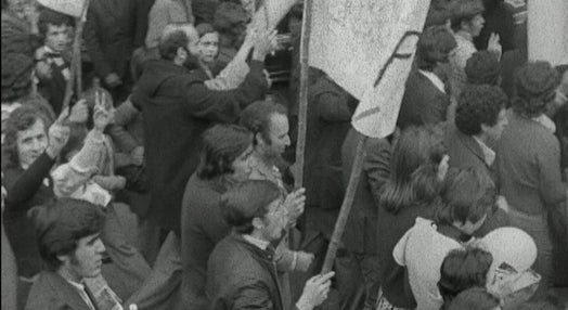 Manifestação de apoio ao 25 de Abril 1974 em Viseu