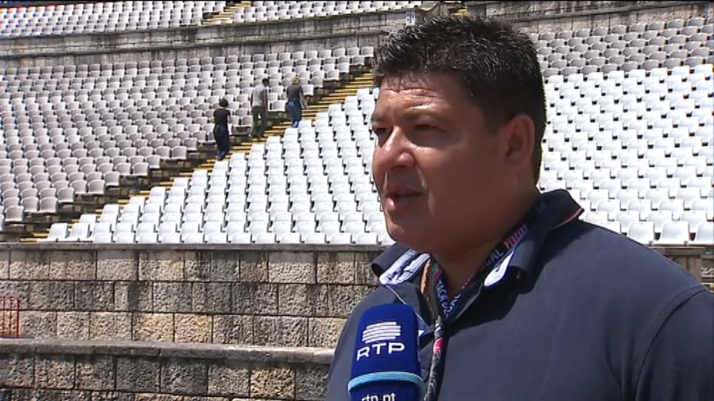 Futebol: treino do Desportivo das Aves