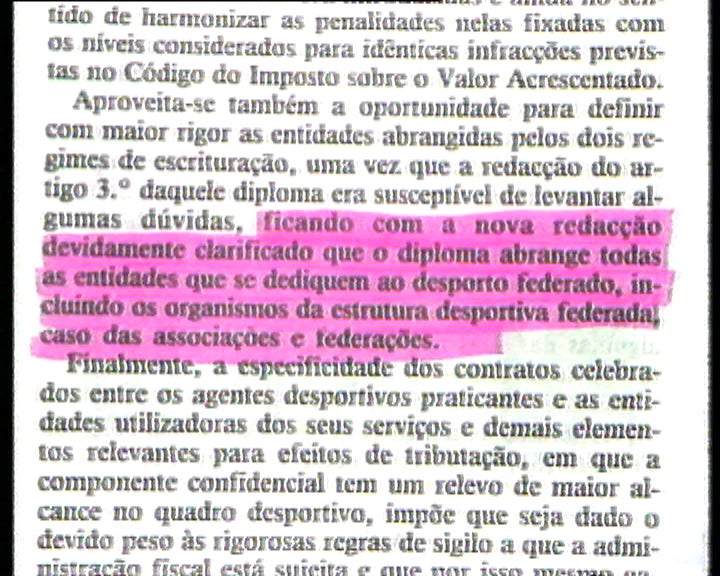 Novo decreto Lei visa clubes e atletas de futebol