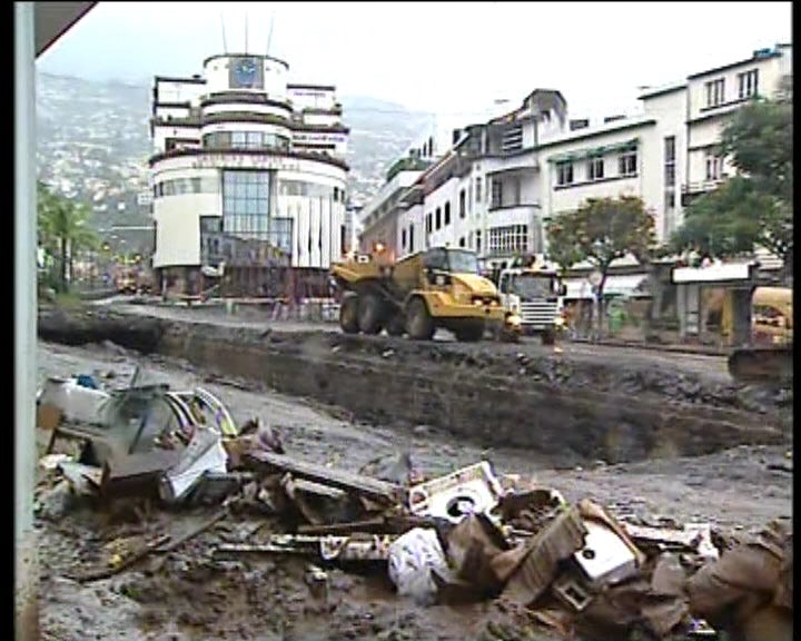 Mau tempo na Madeira