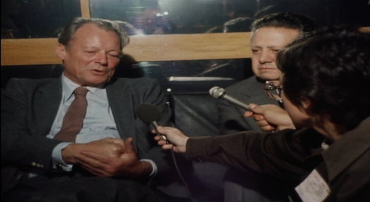 Declarações de Willy Brandt em Lisboa