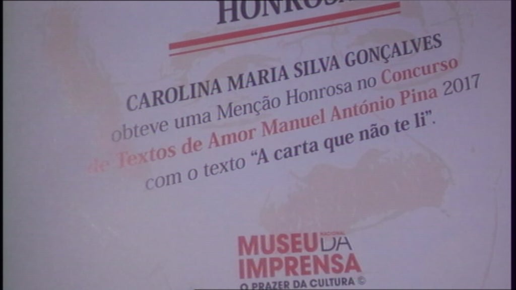 Aluna madeirense recebe menção honrosa