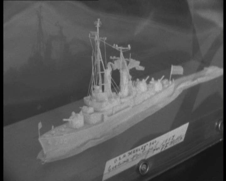 Miniatura de navio de guerra “Manley”