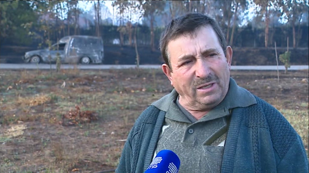 Incêndio florestal em São Joaninho