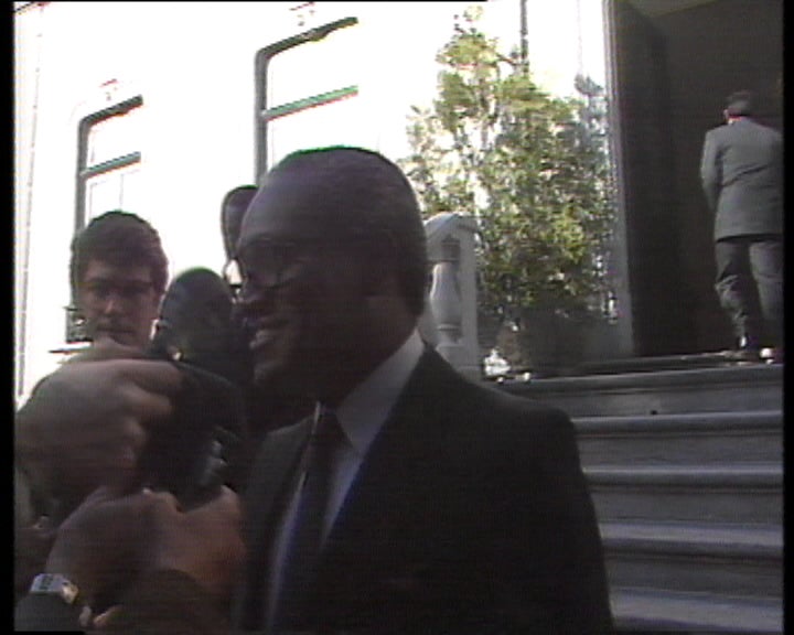 Miguel Trovoada com Cavaco Silva