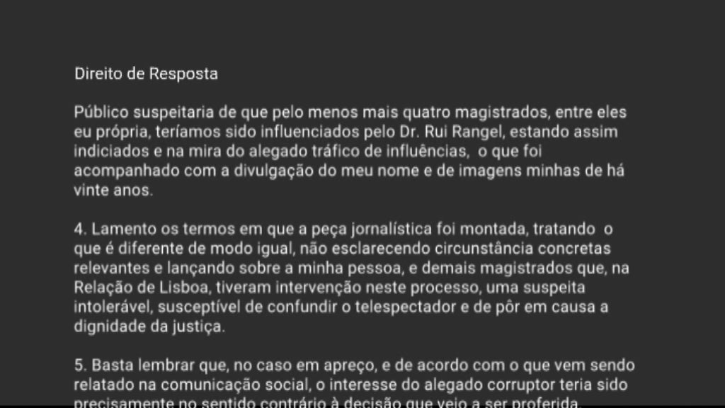 Direito de Resposta de Paula Sá Fernandes