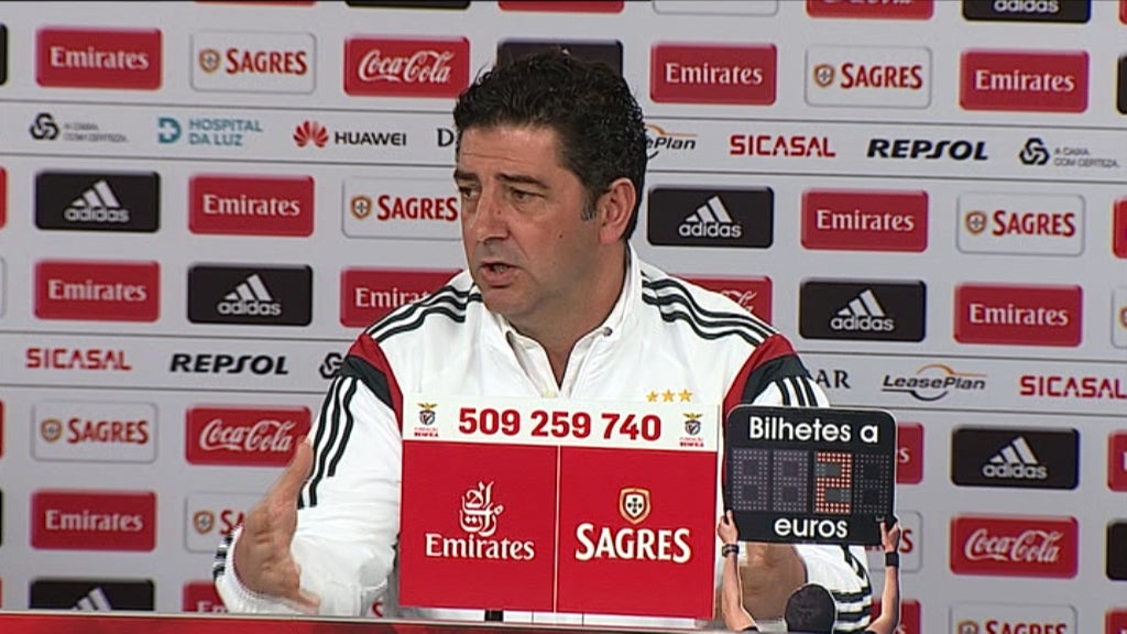 Futebol: Antevisão do Sport Lisboa Benfica vs Marítimo