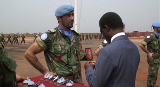 Condecoração de tropas portuguesas na República Centro Africana