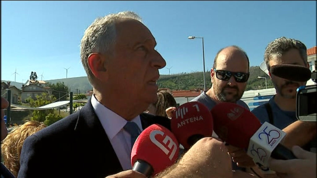 Marcelo Rebelo de Sousa visita Castanheira de Pêra