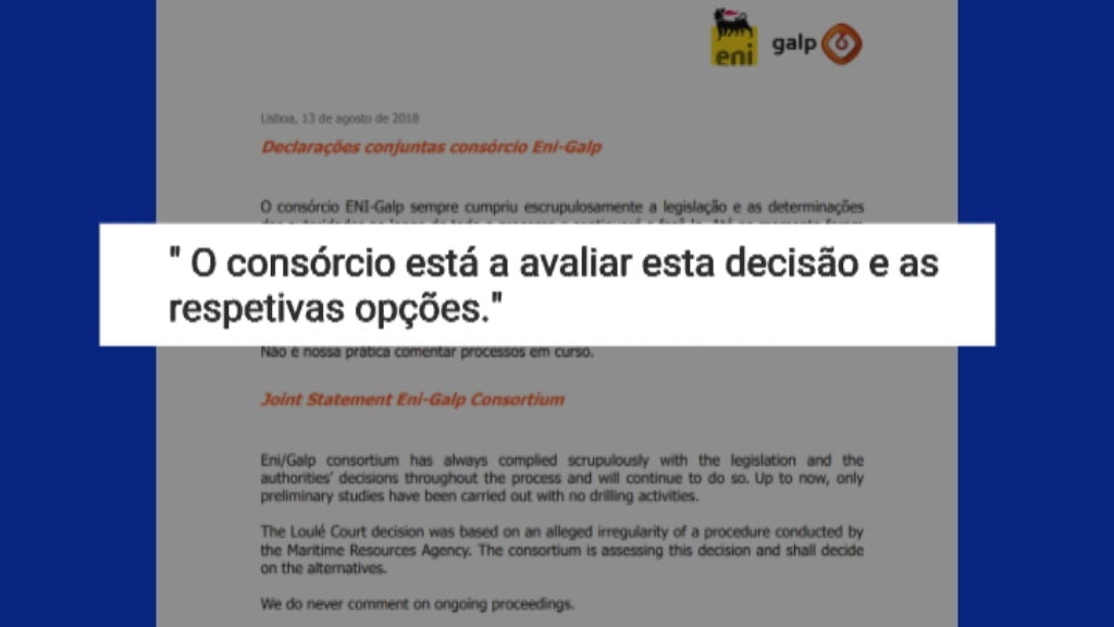 Providência cautelar trava prospeção de petróleo no Algarve