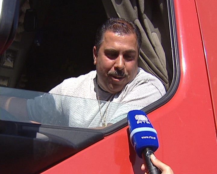 Protesto dos camionistas a norte