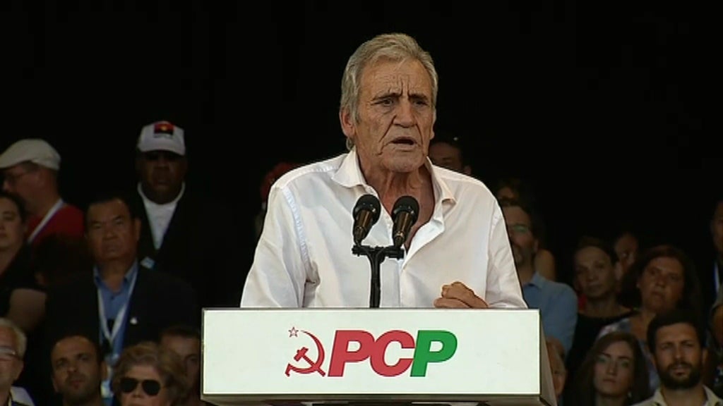 Jerónimo de Sousa no encerramento da Festa do Avante