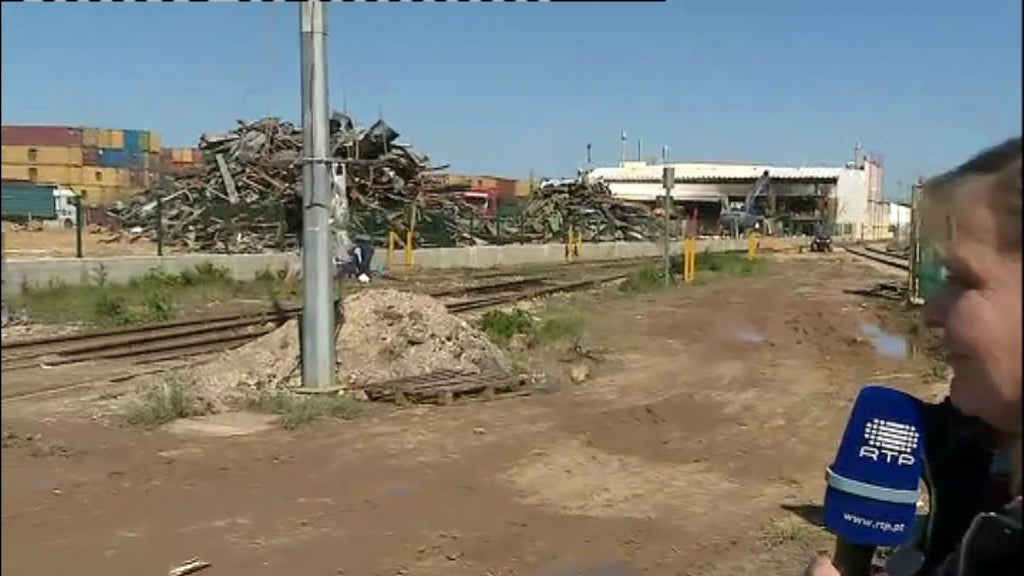 Nuvem tóxica em Setúbal