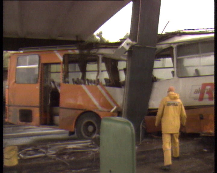 Acidente com autocarro em Sacavém