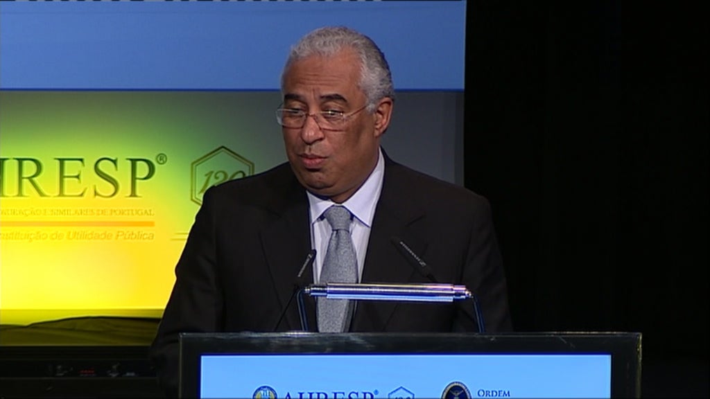 António Costa nas jornadas da AHRESP