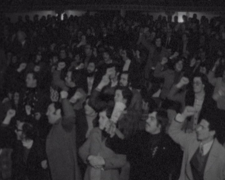 Comício de apoio à nacionalização da banca