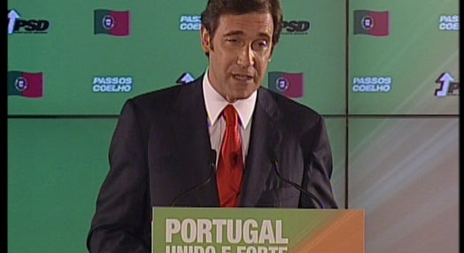 Vitória de Passos Coelho nas Eleições Legislativas de 2011