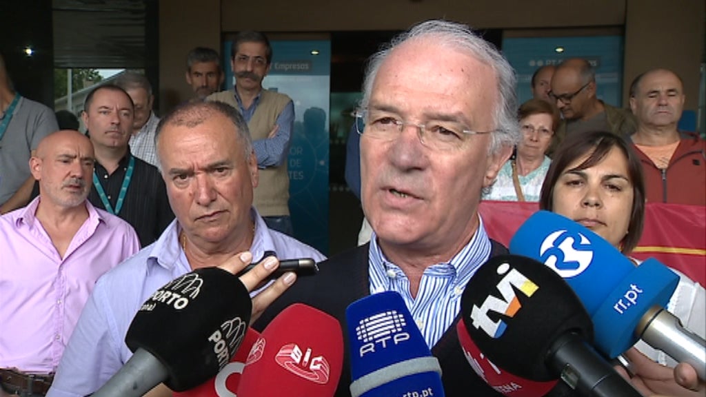 Manifestação dos trabalhadores da PT/MEO