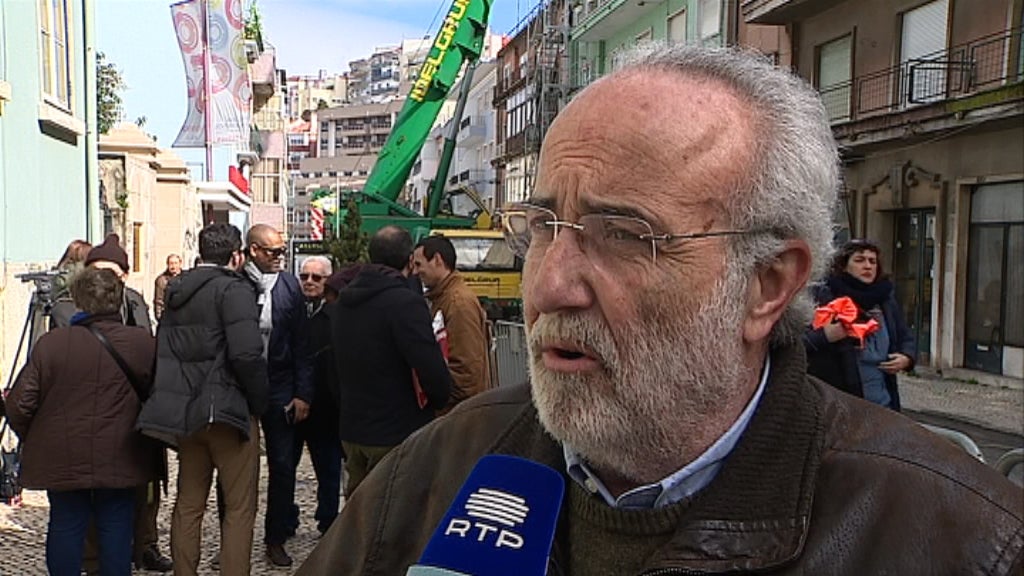 Deslizamento de terras em Lisboa