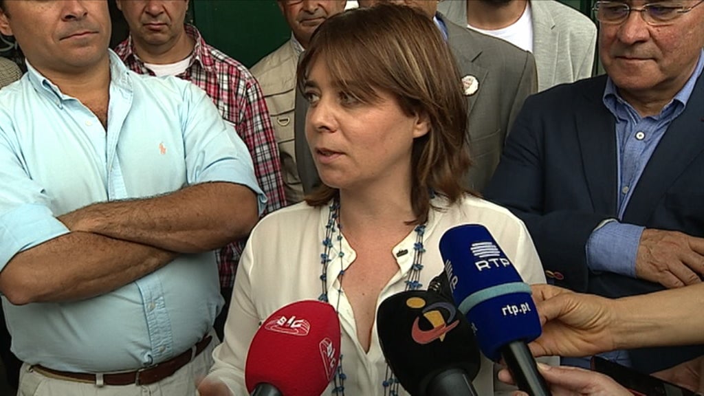 Catarina Martins na Feira Agrícola de Santarém
