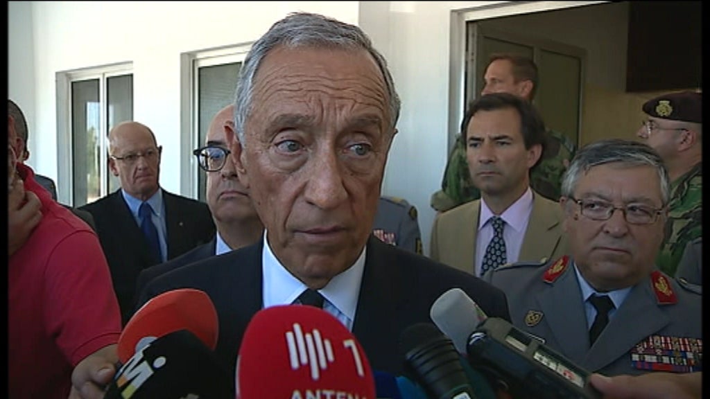 Marcelo Rebelo de Sousa em Tancos