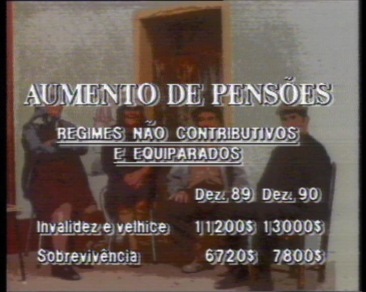 Aumento das pensões