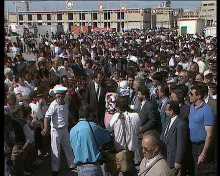 Mário Soares com os pescadores