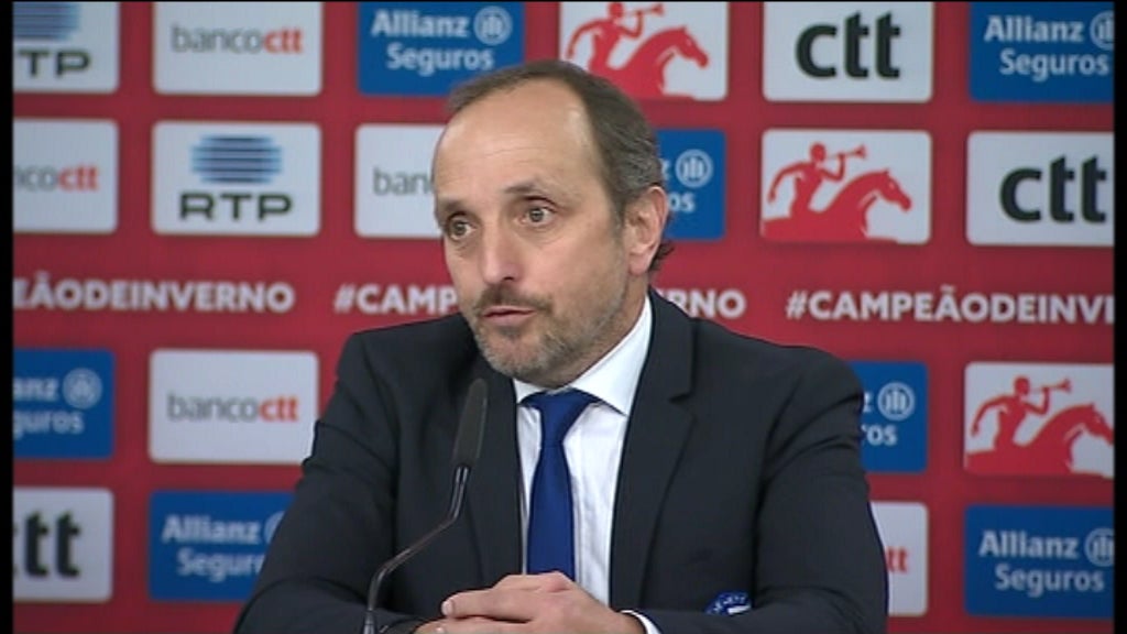 Conferências de imprensa de Rui Vitória e Rui Quinta