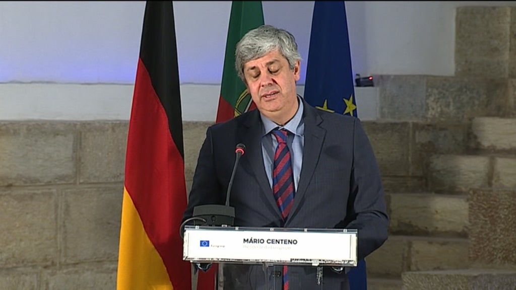 Mário Centeno recebe Olaf Scholz