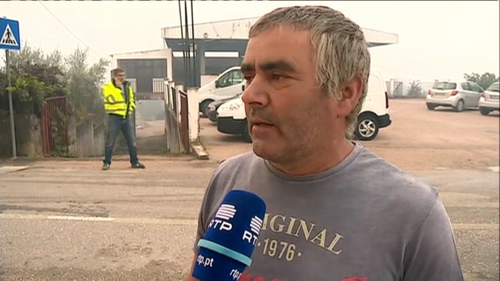 Incêndio florestal na Lousã