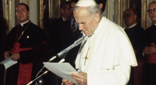 Papa João Paulo II no Palácio Nacional de Queluz