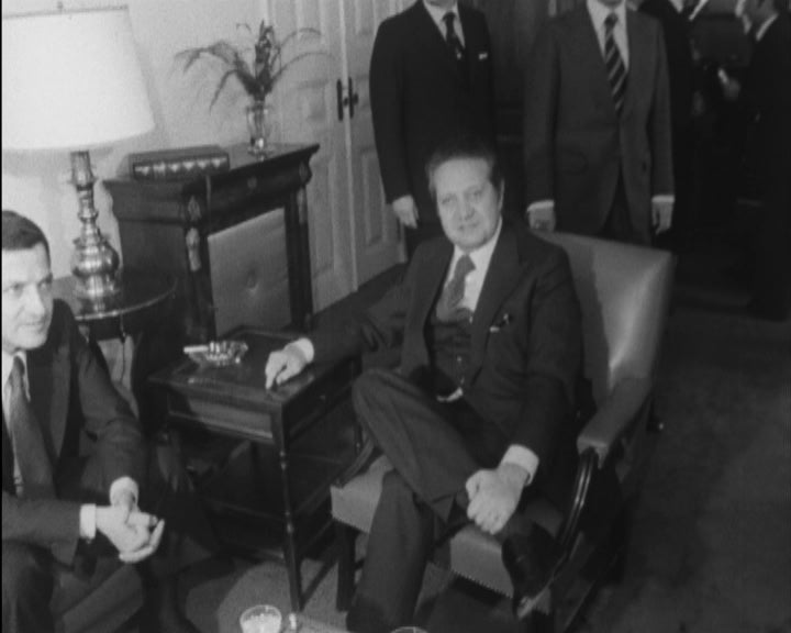 Chegada de Adolfo Suárez a Lisboa