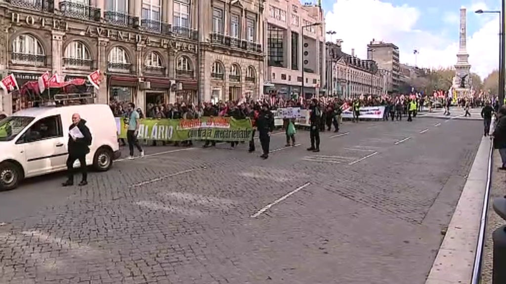 Manifestação de funcionários públicos