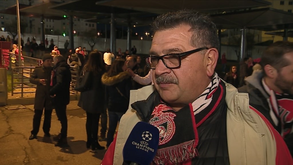 Futebol: ambiente Benfica vs Zenit