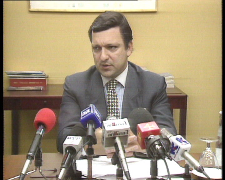 Conferência de imprensa de Durão Barroso