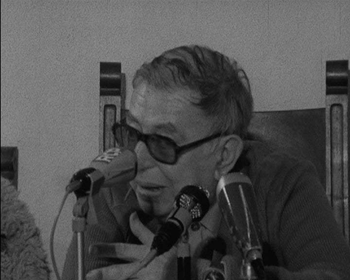 Conferência de imprensa de Jean-Paul Sartre