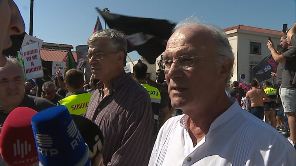 Protesto dos estivadores