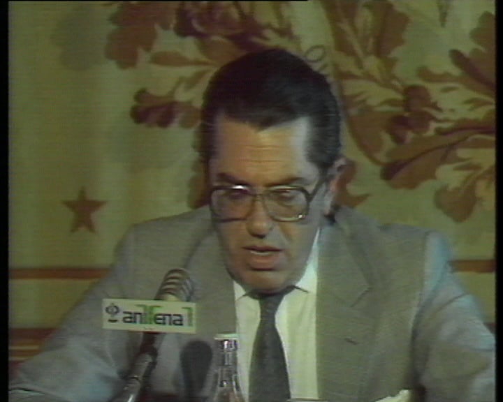 Conferência de imprensa de Luís Barrios Tassano