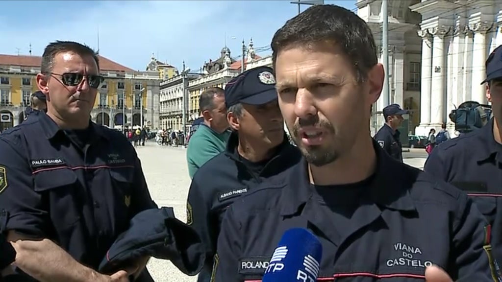 Protesto dos Bombeiros
