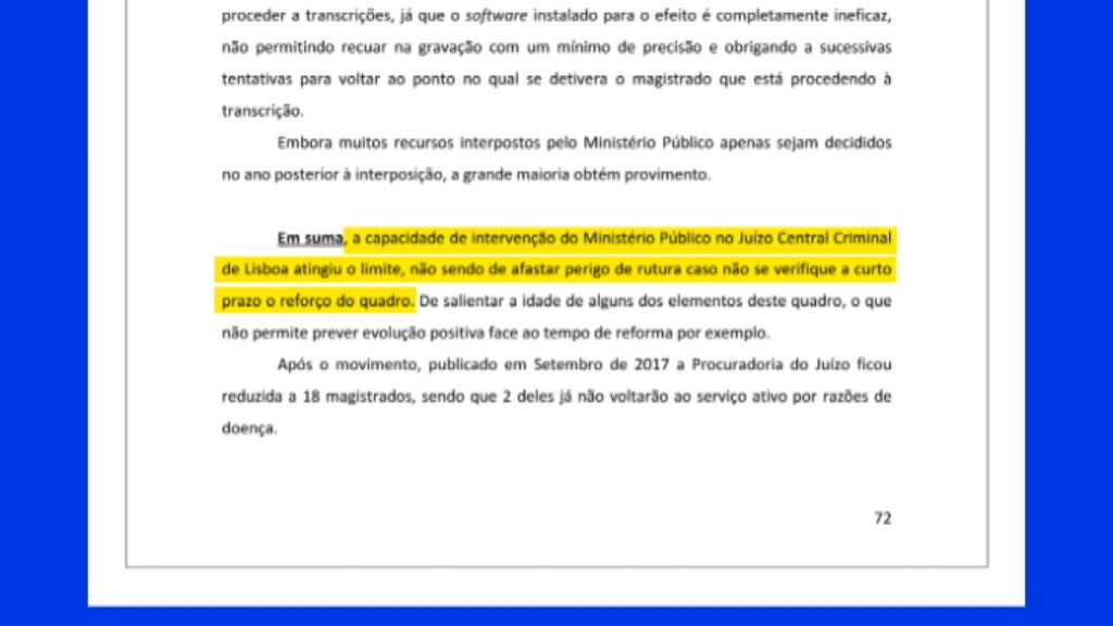 Procuradoria-Geral de Lisboa sem recursos humanos